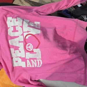 PINK Victoria's Secret Pink Sweatshirt Peace and Love